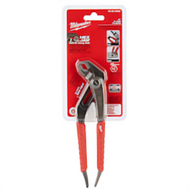 Milwaukee 48-22-6208 Gen II 16-Position Quick-Adjust Hex Jaw Plier, 1-3/4 in Nominal, 1-1/4 in L x 1/4 in W Alloy Steel V-Shape Jaw, 8 in OAL