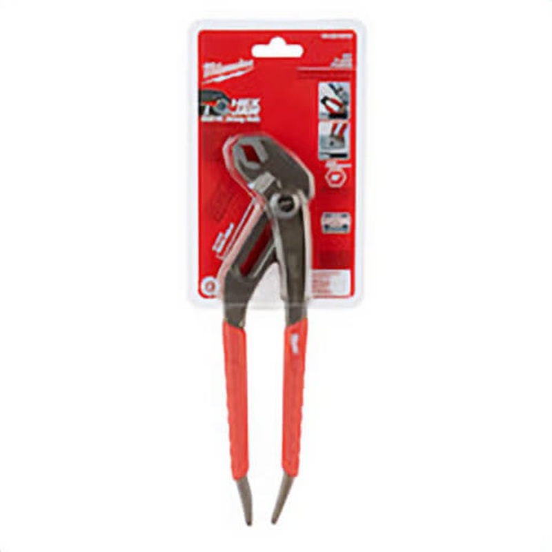 Milwaukee 48-22-6210 Gen II 22-Position Quick-Adjust Hex Jaw Plier, 2 in Nominal, 1-1/2 in L x 1/4 in W Alloy Steel V-Shape Jaw, 10 in OAL