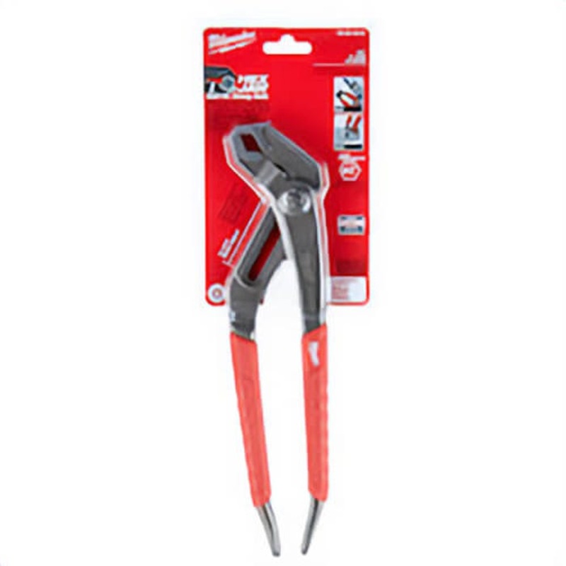 Milwaukee 48-22-6212 Gen II 26-Position Quick-Adjust Hex Jaw Plier, 2-3/4 in Nominal, 1-3/4 in L x 1/4 in W Alloy Steel V-Shape Jaw, 12 in OAL