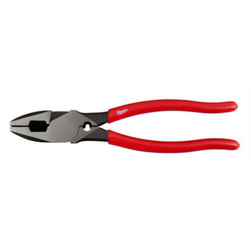 Milwaukee 48-22-6500 High Leverage Lineman's Plier with Crimper, 1.44 in Nominal, 1.6 in L x 0.75 in W x 0.5781 in Thick Steel, 9 in OAL