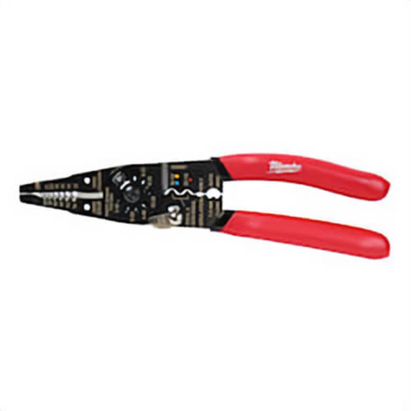 Milwaukee 48-22-6579 Strip Cut Wire Stripper, 20 to 10 AWG, 22 to 12 AWG, 9 in OAL, 3/4 in Shearing, 2 in L x 1/2 in W Jaw