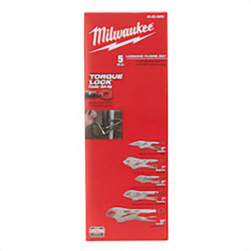 Milwaukee Torque Lock 48-22-3695 Plier Kit, Locking, 5 pc, 4.1 in OAL
