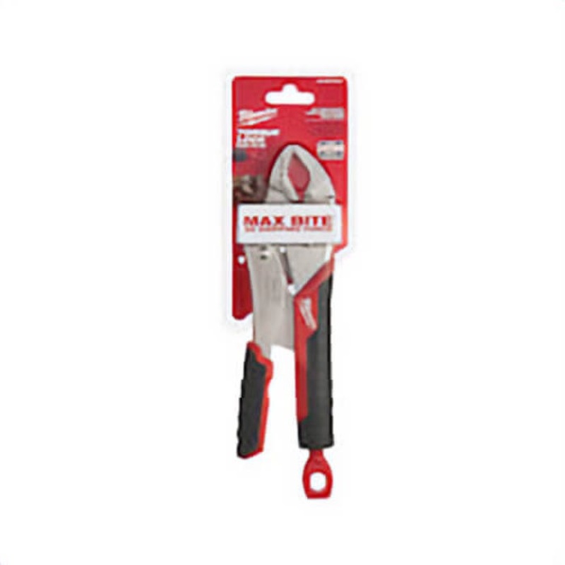 Milwaukee Torque Lock Maxbite 48-22-3710 Locking Plier, 1-7/8 in Nominal, 1-13/64 in L x 19/32 in W Forged Alloy Steel Gripped Curved Jaw, 10 in OAL