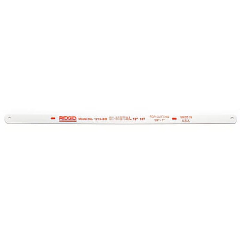 Ridgid 93785 Hacksaw Blade, 12 in L Blade, 18 TPI for Heavy-Duty Applications