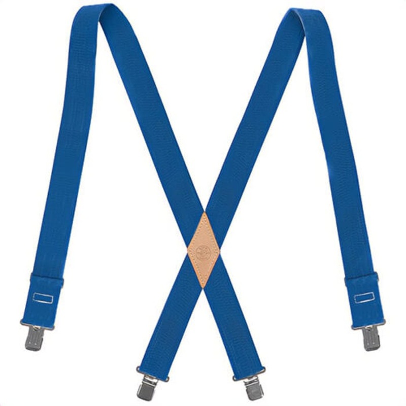 Klein 60210B Suspender with Adjustable Back, Universal, Nylon Webbing, Blue