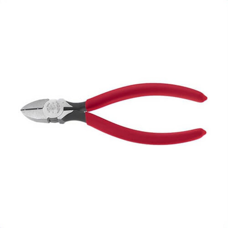 Klein 72192 Diagonal Cutting Plier, Type D-6, Serrated Jaw, 13/16 in L x 3/4 in W x 7/16 in Thick Jaw, Steel Jaw, 6-1/8 in OAL
