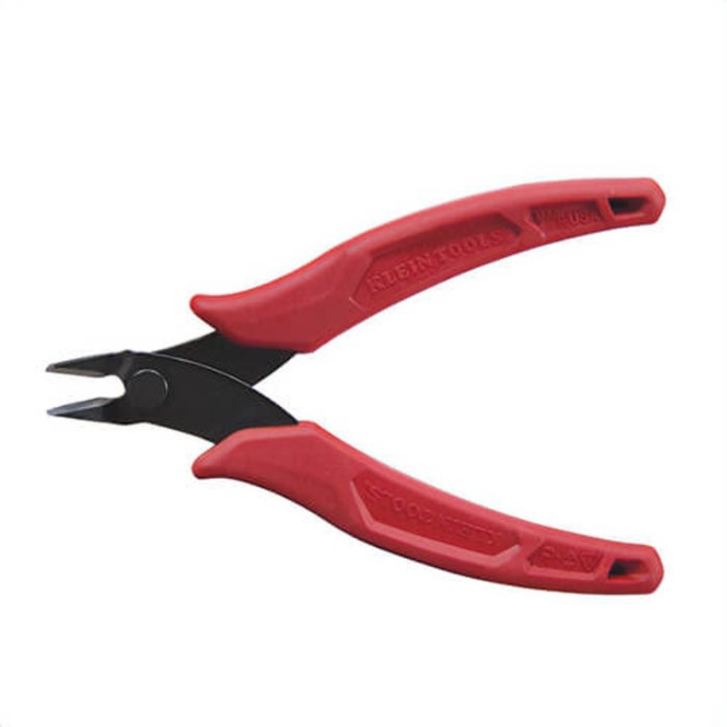 Klein D275-5 diagonal Cutting Plier, Lightweight, 1 in L x 31/32 in W x 1/2 in Thick Jaw, Steel Jaw, Flush Cut Style, 5 in OAL