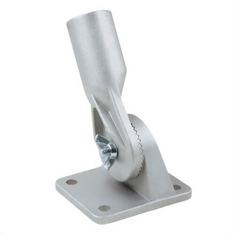 Kraft Tool CC800 4-Hole Threaded Bracket Assembly, For Use with 1-1/4 in, 1-1/2 in and 1-3/4 in Threaded Bull Float Extension Handle, Cast Aluminum