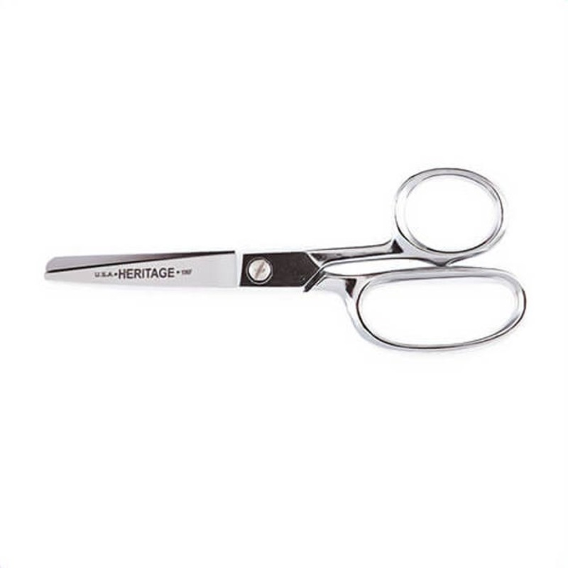 Klein 106F Heritage Cutlery Straight Trimmer, 2-5/8 in L of Cut, 6-1/8 in OAL, Standard Tip, Standard Edge, Carbon Steel Blade