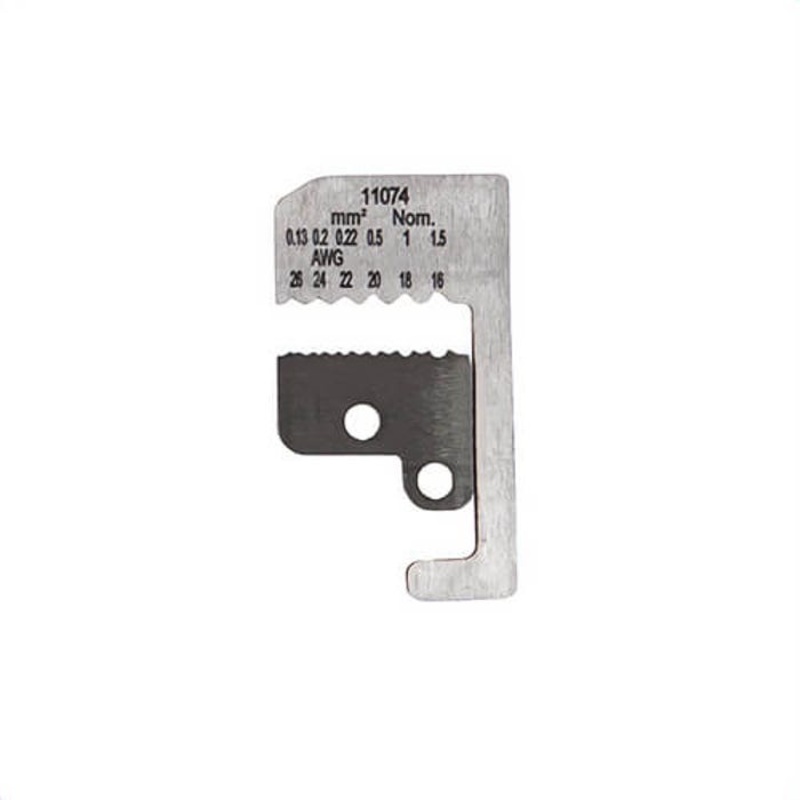 Klein 11074 Katapult Blade Set, Rustproof, 26 to 16 AWG Maximum Wire Gage, For: Wire Stripper, 1080 High Carbon Steel