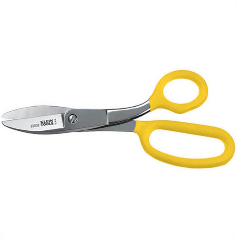 Klein 22002 Utility Shear, Industrial High Leverage, 2 in Length of Cut, Non-Slip Cut, Large Broad Blade, Metal Blade, Sharp Tip, 8-1/2 in OAL