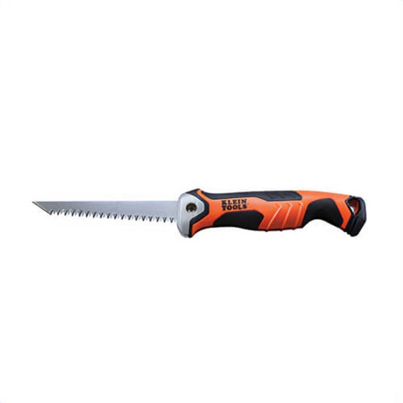 Klein 31737 Jab Saw, Folding, 5.2 in Blade Length, Carbon Steel Blade, 8 TPI, Triple Ground Teeth, 11.9 in OAL