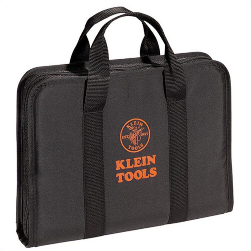 Klein 33536 Replacement Case, 15-1/2 in OAW, 11 in Overall Depth, 2-1/2 in Overall Height, For use with: 33529 Insulated Tool Kit, 9 pc, Nylon, Black