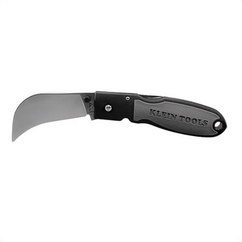 Klein 44005C Compact Sharpenable Lockback Knife with Clip, AUS8 Stainless Steel Hawkbill Blade, 2-5/8 in L Blade