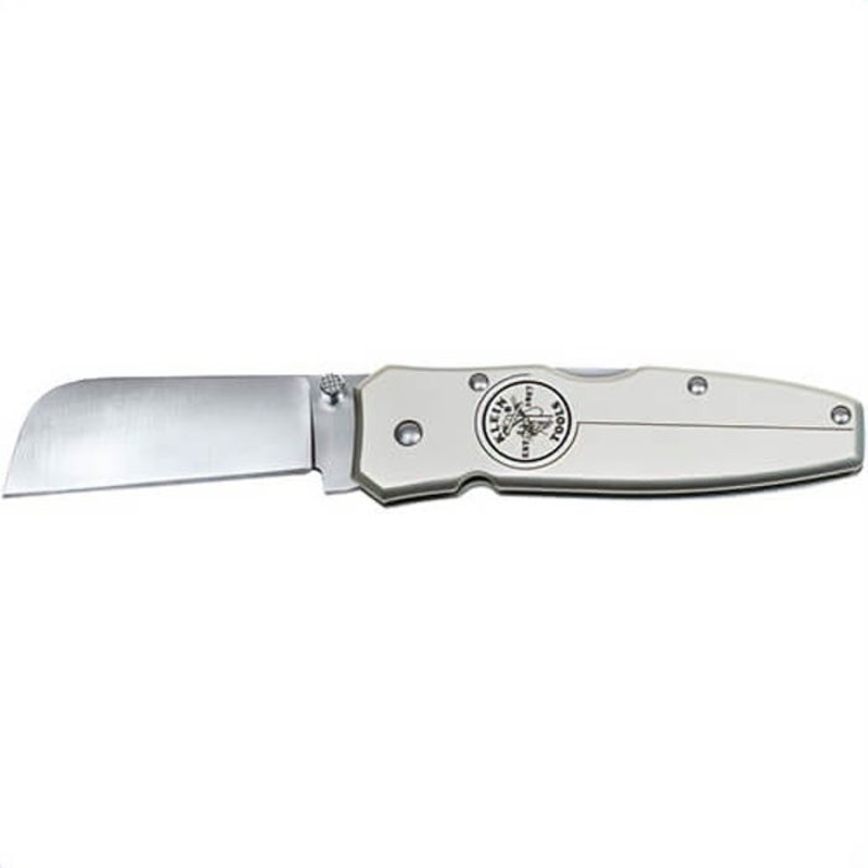 Klein 44007 1-Blade Lightweight Pocket Knife, AUS8 Stainless Steel Coping Blade, 2-1/2 in L Blade, Lock Back Opening, Yes