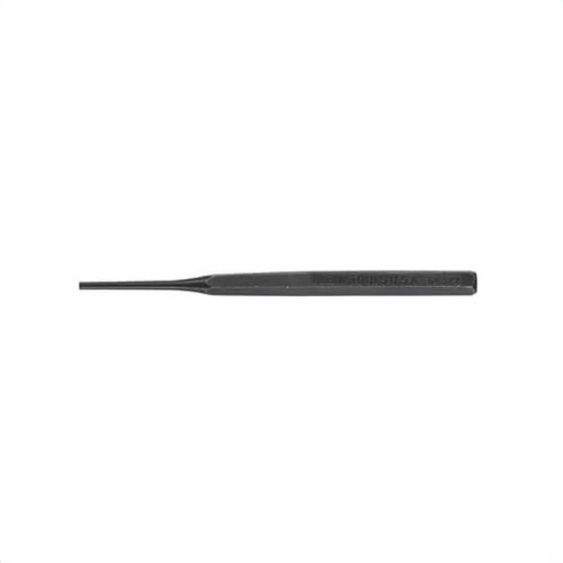 Klein 66322 Pin Punch, 1/8 in Tip, High Carbon Steel Tip, Yes Corrosion-Resistant, 5 in OAL