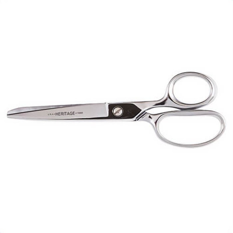 Klein G108B Heritage Cutlery Straight Trimmer, 4 in L of Cut, Standard Tip, Standard Edge, Carbon Steel Blade, Ambidextrous