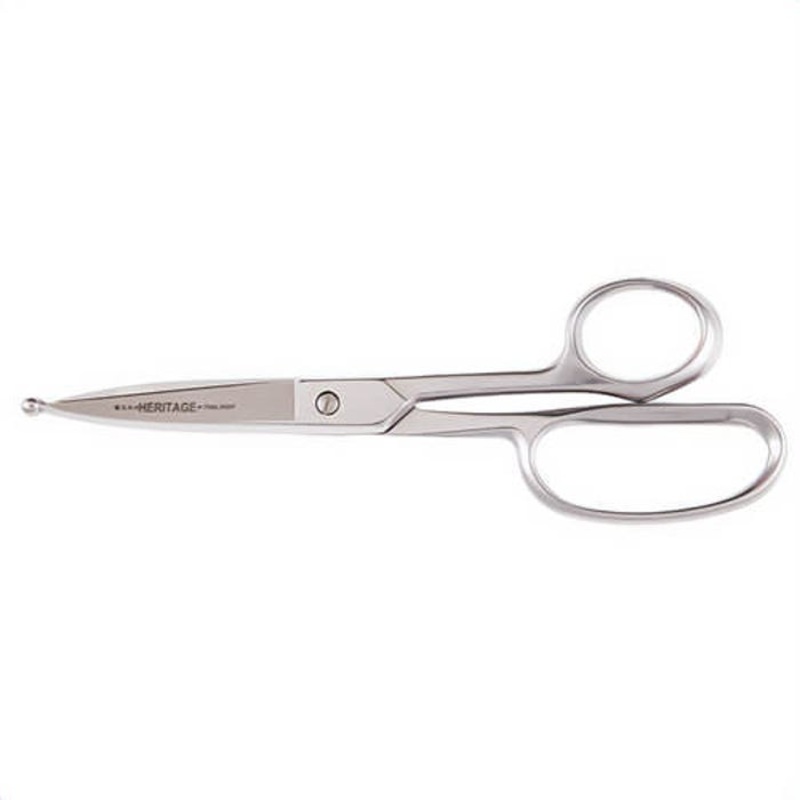 Klein G758LRBP Heritage Cutlery Straight Trimmer with Large Rings, 3 in L of Cut, 9-1/4 in OAL, Standard Tip, Ambidextrous