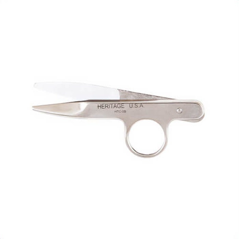 Klein GHTC5B Heritage Cutlery Self-Opening Spring Action Thread clip, 1-3/4 in L of Cut, 4-1/2 in OAL, Blunt Tip, Right Hand