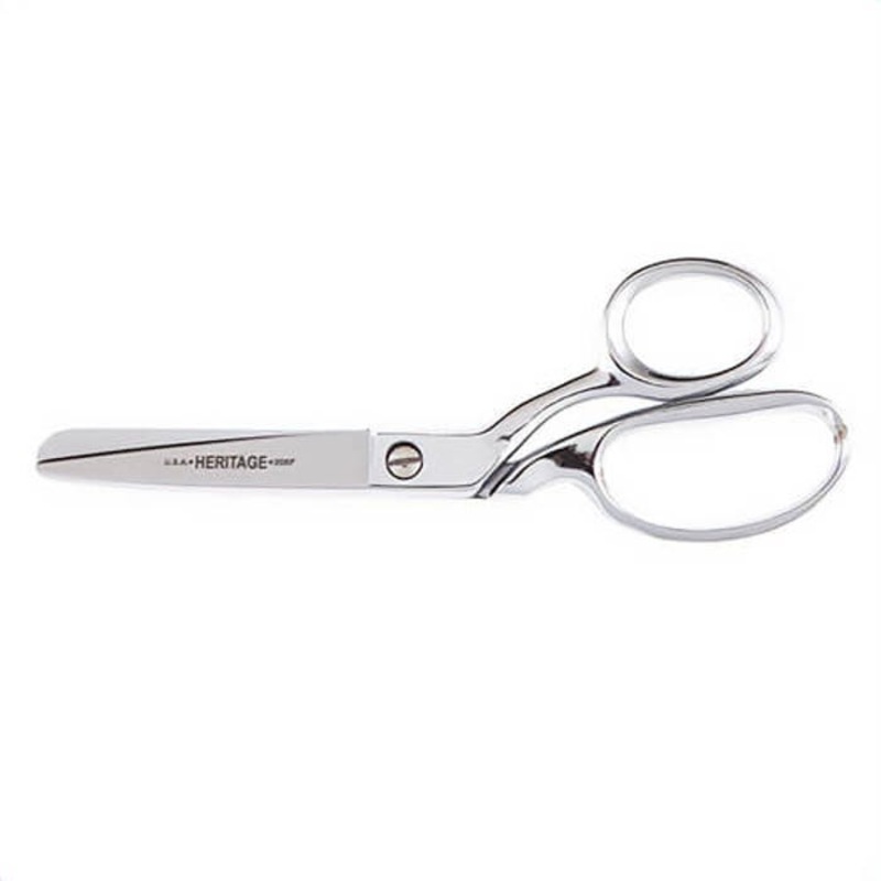 Klein Heritage Cutlery 208F Bent Trimmer, 3 in L of Cut, 8 in OAL, Standard Tip, Standard Edge, Carbon Steel Blade, Metal Handle, Right Hand