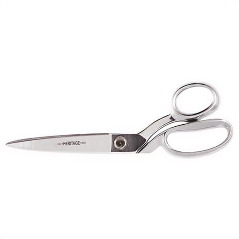 Klein Heritage Cutlery G210K Bent Trimmer, 4 -5/8 in L of Cut, 10-3/8 in OAL, Blunt Tip, Standard Edge, Carbon Steel Blade, Metal Handle, Right Hand