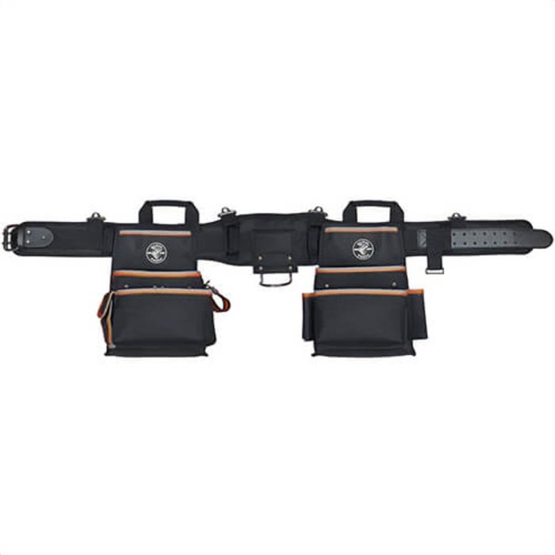 Klein Tradesman Pro 55427 Electricians Tool Belt, M, 26 Pockets, 1680d Ballistic Weave, Black