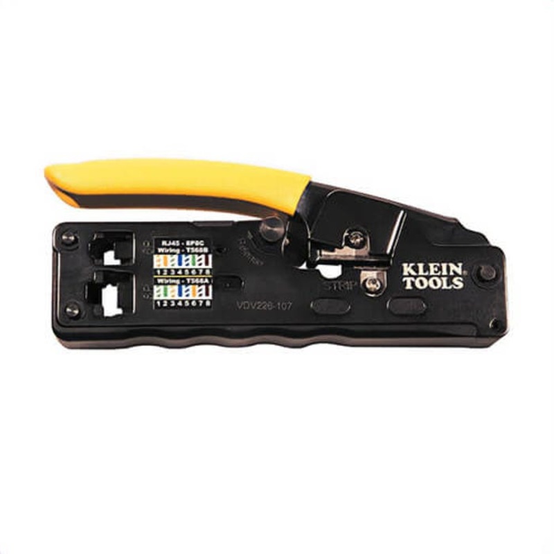 Klein VDV226-107 Compact Ratcheting Modular Crimper, 28 to 22 AWG Cable/Wire