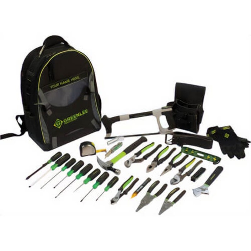 Greenlee 0159-28BKPK Backpack Kit, Professional Tool, 28 pc