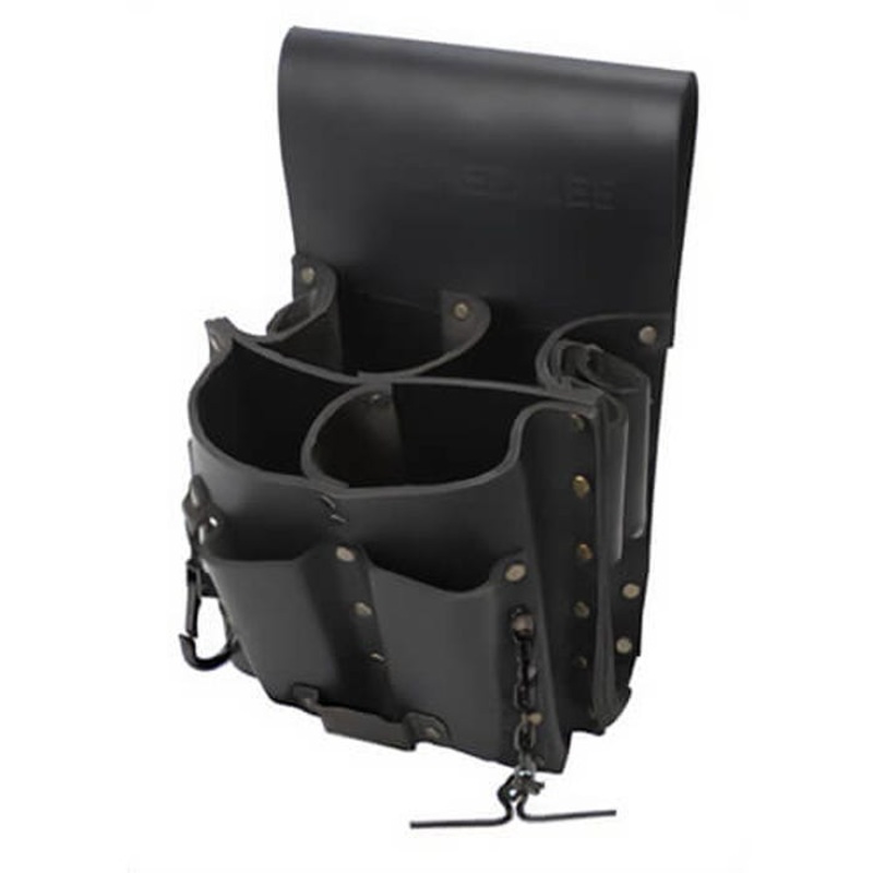 Greenlee 0258-11 Tool Pouch, Heavy Duty, 8-Pockets, Top Grain Leather, 10-1/2 in L x 6 in W x 7 in D