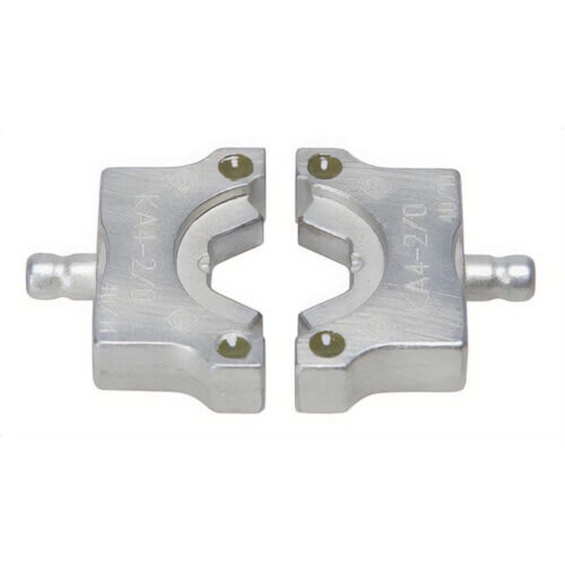 Greenlee KA4-2/0 Crimping Die Set, 2/0 AWG, for Use With Gator EK410L 4 ton Battery Powered Crimping Tool, Aluminum, Olive