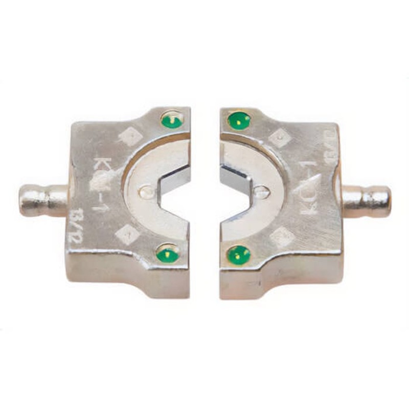 Greenlee KC4-1 Crimping Die Set, for Use With 4 ton EK410L Tool, Service Entrance Connector, Copper, Green