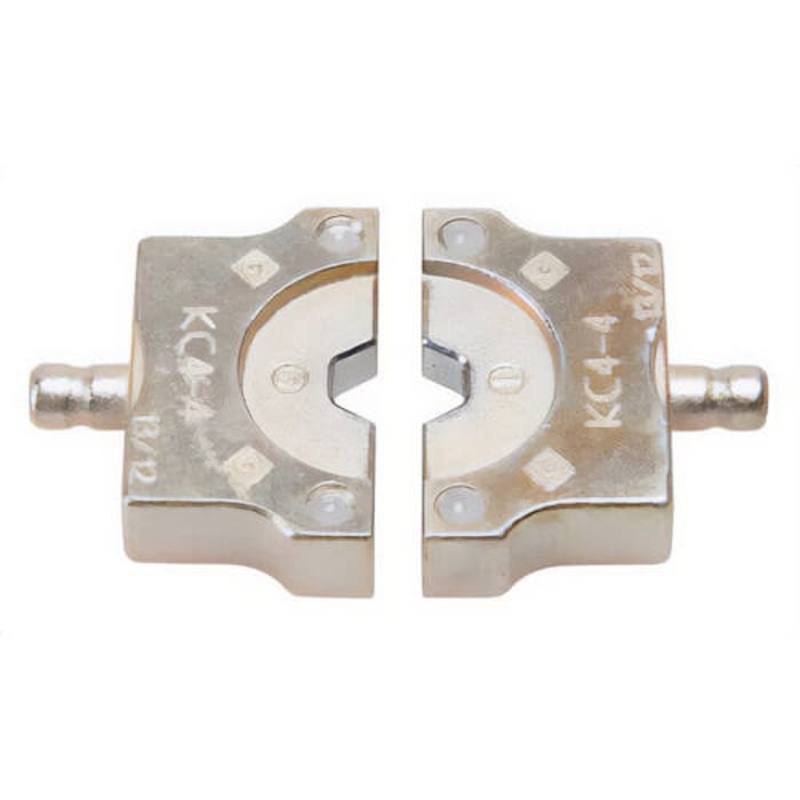 Greenlee KC4-4 Crimping Die Set, for Use With 4 ton EK410L Tool, Service Entrance Connector, Copper, Gray