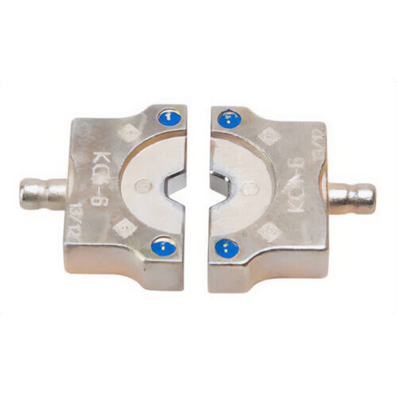 Greenlee KC4-6 Crimping Die Set, for Use With 4 ton EK410L Tool, Service Entrance Connector, Copper, Blue