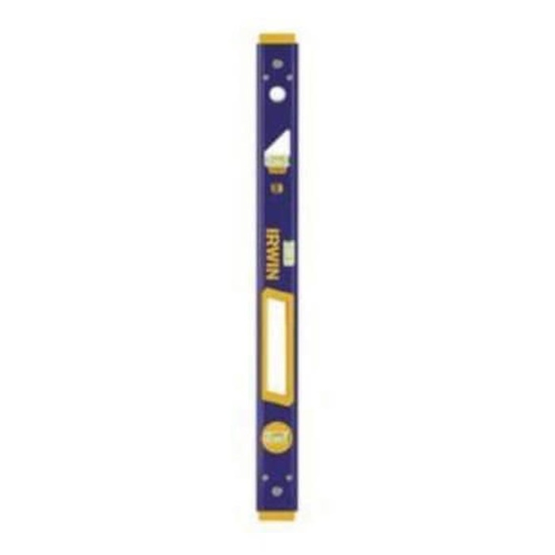 Irwin 1794079 2000 Non-Magnetic Standard Box Beam Level, 72 in L, 3 Vials, Aluminum, (1) Level/(2) Plumb Vial Position, 0.029  Accuracy