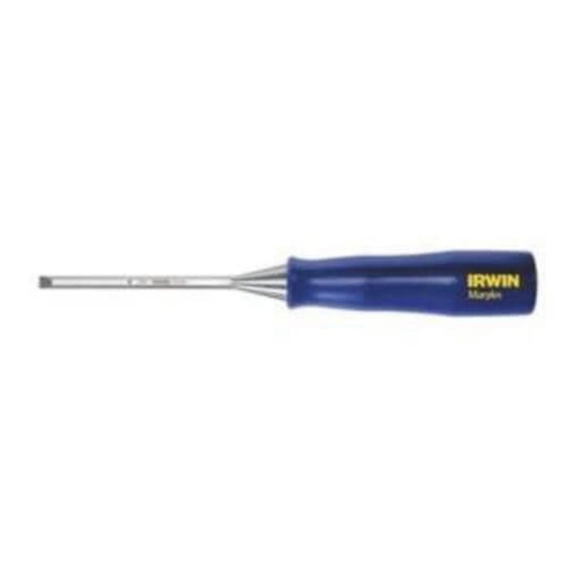 Irwin Marples M44414N Blue Chip Woodworking Chisel, 1/4 in Beveled High Quality Hardened Steel Tip, 3-1/2 in OAL, 1/4 in W Blade, Polypropylene Handle