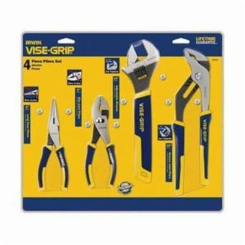Irwin Vise-Grip 2078705 Professional Grade Traditional Plier Set, 4 pc