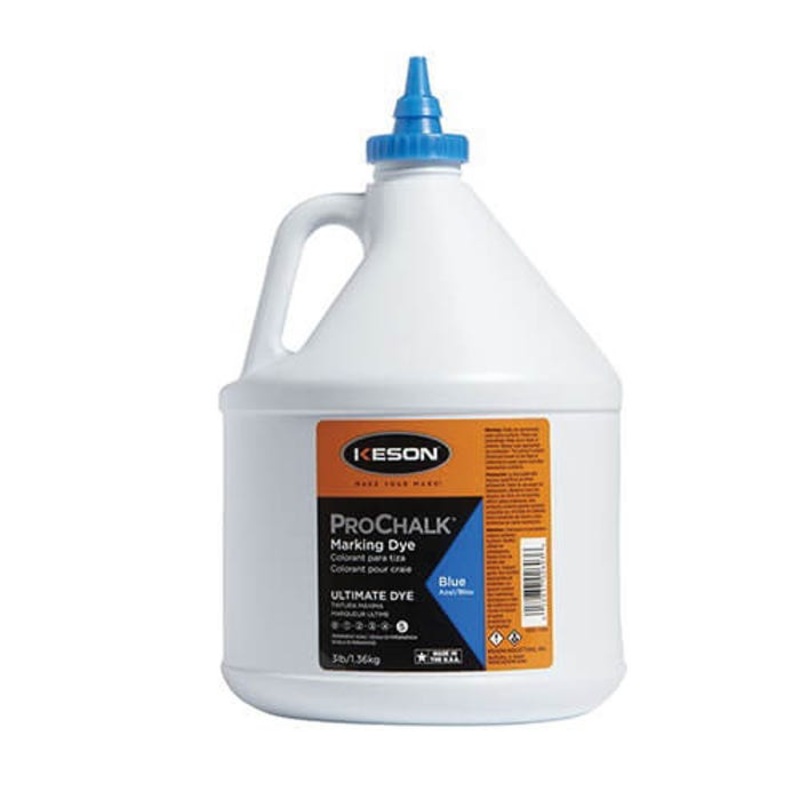 Keson Prochalk 103BD Permanent Weatherproof Ultimate Marking Dye, Blue, 3 lb