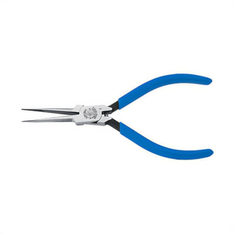 Klein D335-51/2C Electronic Extra Slim Needle Long Nose Plier, Knurled/Smooth Steel Jaw, 1.688 in L x 0.469 in W Jaw, 5-5/8 in OAL, 1/16 in W Tip