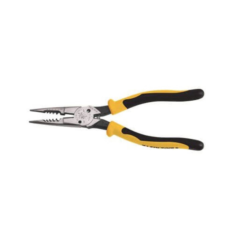 Klein J206-8C All Purpose Spring Loaded Plier, Steel Jaw, 2.188 in L x 1 in W Jaw, 8-5/8 in OAL