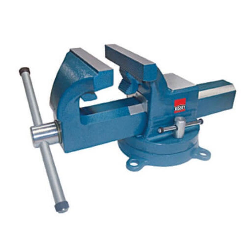 Bessey BV-DF5SB Industrial Bench Vise, 6-1/2 in Jaw Opening, 5 in W Jaw, 3 in D Throat