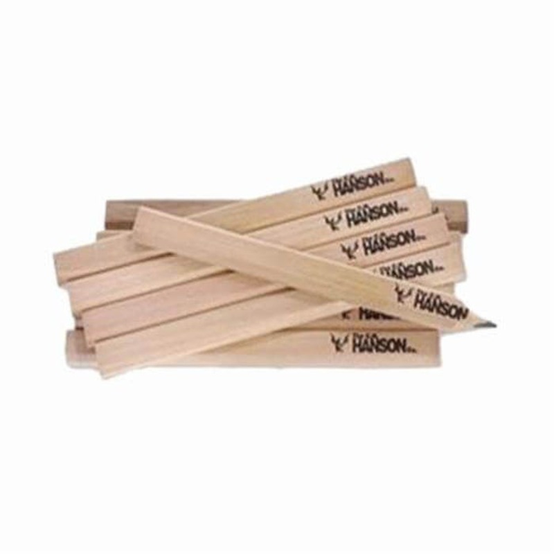 C.H.Hanson 10378 72 pc Finish Carpenter Pencil, Hard Tip, 7 in L