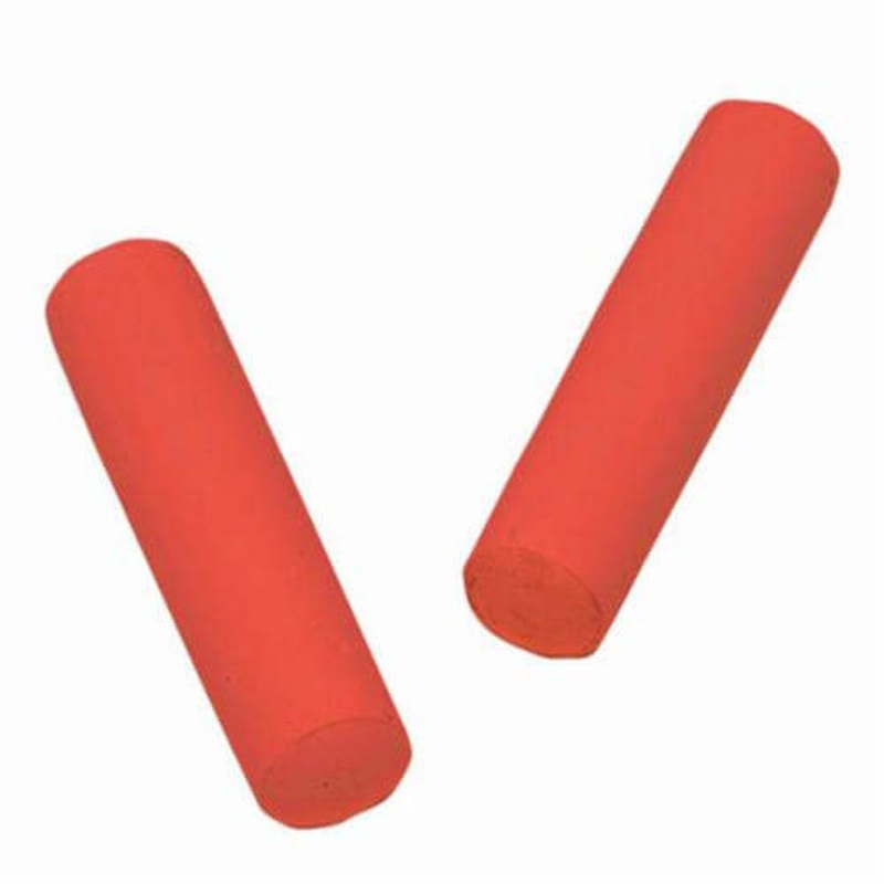 C.H.Hanson 10401 Railroad Chalk, Red, 7/8 in dia x 4 in L