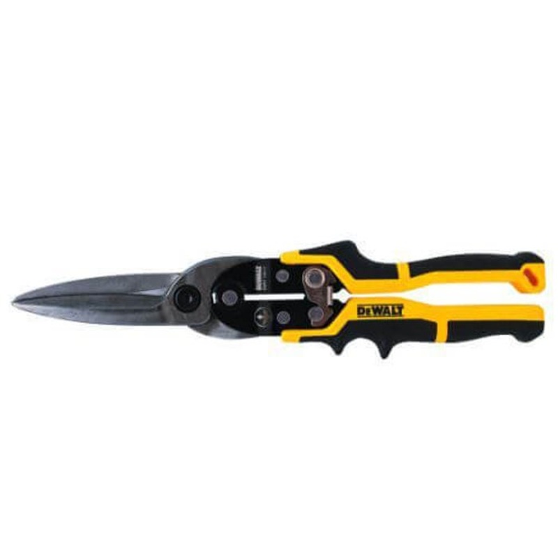 DeWALT DWHT14681 Aviation Snip, 18 ga Cutting, 3-1/4 in L of Cut, Long/Straight Snip, Forged Chrome Vanadium Steel Blade