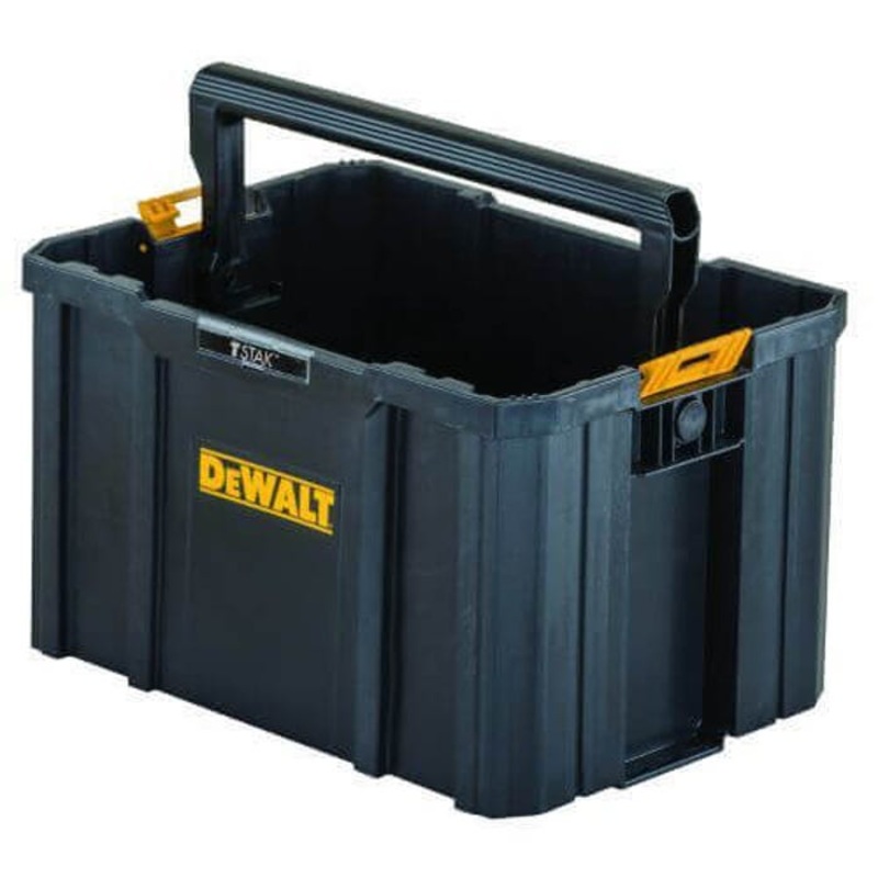 DeWALT Tstak DWST17809 Open Tote, Plastic, Black/Yellow