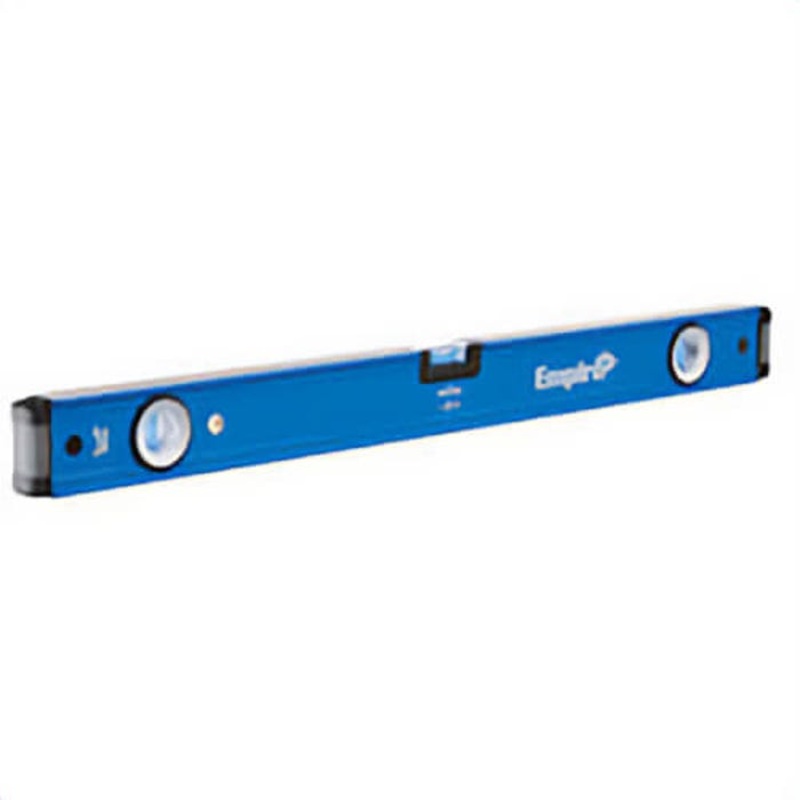 Empire E75.32 True Blue E75 Box Level, 32 in L, 3 Vials, Aluminum, (1) Level/(2) Plumb Vial Position