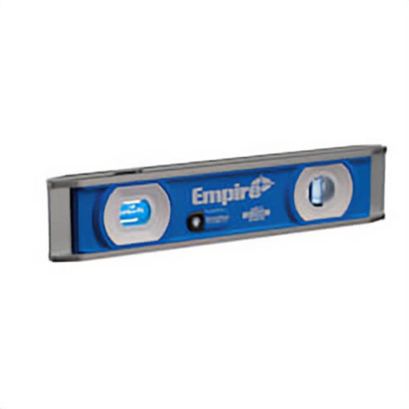 Empire EM95.10 True Blue E95 Magnetic LED Torpedo Level, 10 in L, 3 Vials, Aluminum
