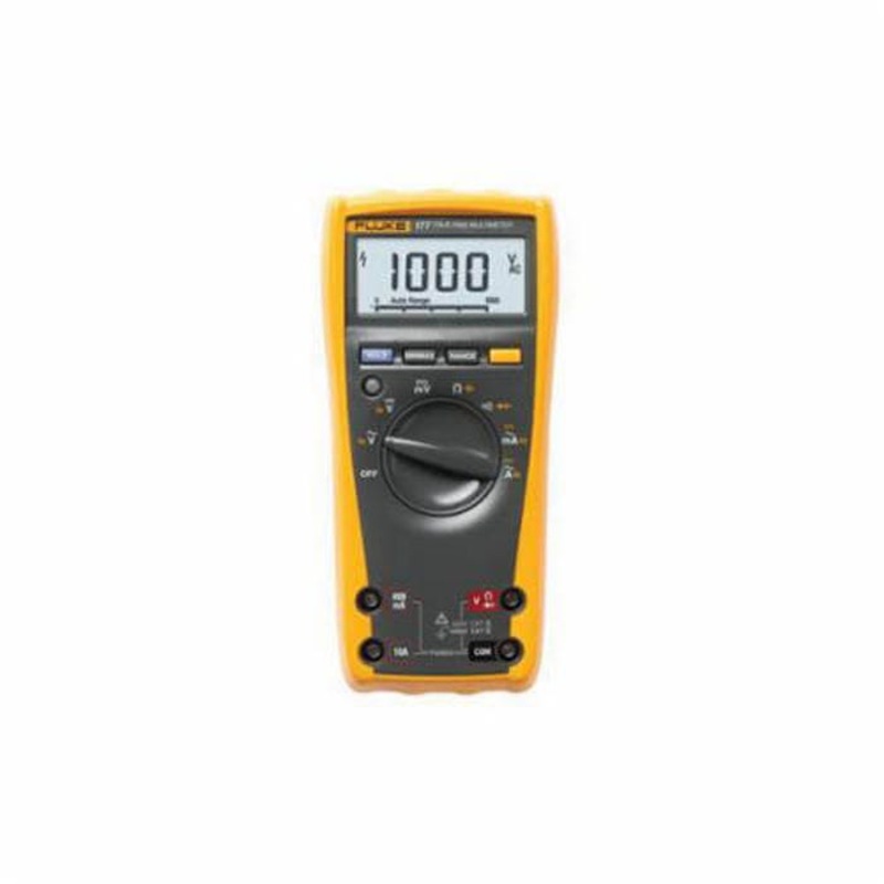 Fluke Digital Multimeter, 1000 VDC/VAC, 10 A, 50 MOhm, 1000 VAC/VDC, 10 A, 100 kHz, 50 MOhm, Safety Rating: EN 61010-1 to CAT IV 600 VAC/VDC, CAT III 1000 VAC/VDC, 10000 uF, 2% + 3 (500 Hz to 1 kHz) Accuracy, Digital, 9 VDC Alkaline NEDA 1604/1604A Batt