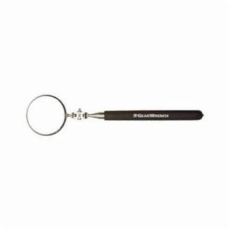 Gearwrench 84086 Inspection Mirror, 2-1/4 in Mirror, Circular Shape, 36-3/8 in Length, Telescoping Handle, 360 Swivel, Steel Handle