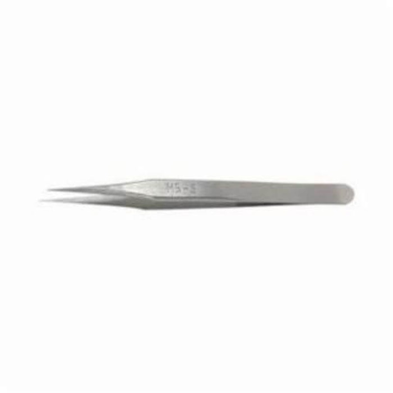Weller Erem M5S Precision Tweezer, Non-Reflecting Non-Rusting, 3.15 in Length, Micro Fine/Pointed/Straight Tip, SS Tip