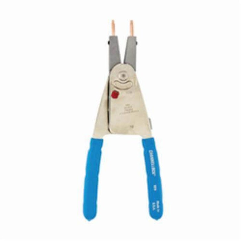 Channellock 929 Convertible Retaining Ring Plier, 1.38 in L x 1.25 in W x 1 in Thick Jaw, 10 in OAL